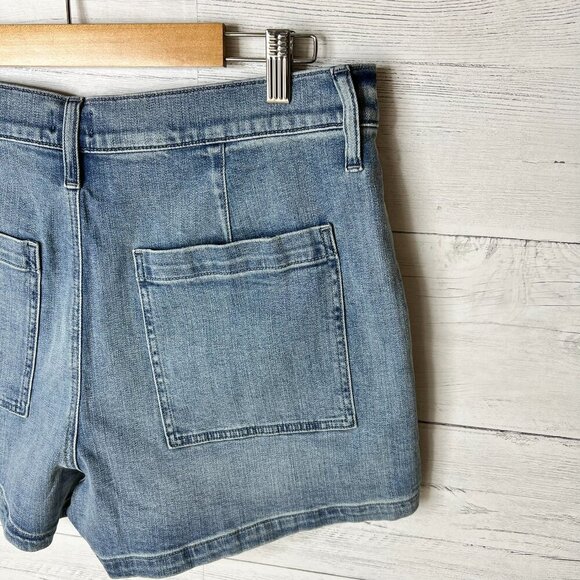 J Crew Factory Shorts Womens Size 31 Utility Denim Cotton Blend Summertime - Picture 9 of 14
